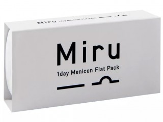 Мягкие контактные линзы Контактные линзы Miru 1-Day Flat Pack - linza.com.ua